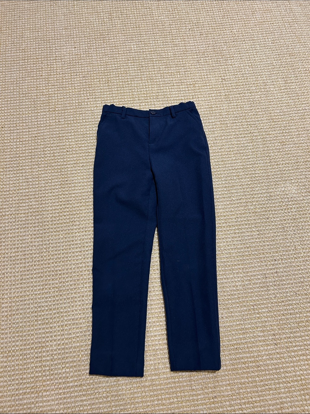 H&M Slim Fit Navy Boys Dress Pants size 6 adjustable waist